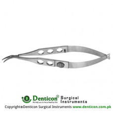 Troutman-Castroviejo Corneoscleral Scissor Left - Small Blades - With Lock Stainless Steel, 10.5 cm - 4" 